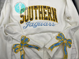 Southern Jaguar Croquet Bow Sweatshirt