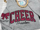 Cheer Mom/Dad Embroidered Sweatshirt