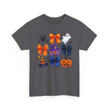 Halloween-Themed Unisex Heavy Cotton Tee, Spooky Graphic Shirt, Fall Fashion, Pumpkin Tee, Ghost Shirt, Trick or Treat Tee
