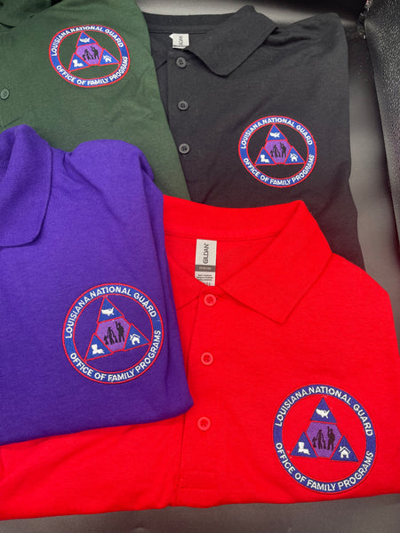 Custom gildan embroidered polo shirts