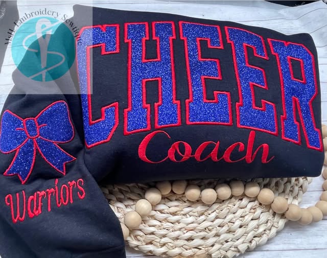 Cheer Mom/Dad Embroidered Sweatshirt