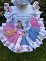 Girl Birthday tutu set | Ms. Rachel inspired shirt tutu set | Birthday Outfit | 1st Birthday Outfit | Birthday TuTu | Personalized with name
