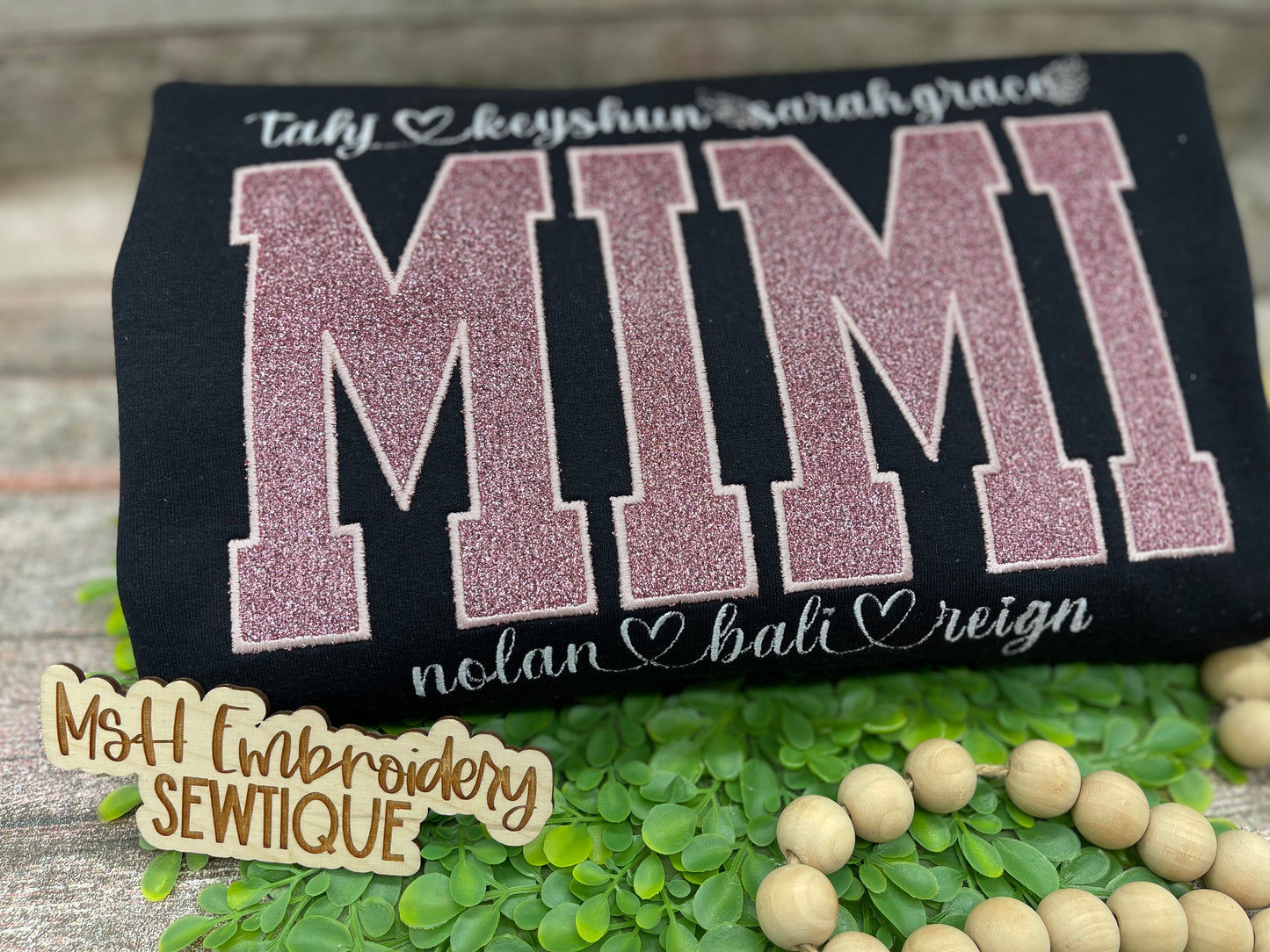 CUSTOM GLITTER MIMI SWEATSHIRT — PERSONALIZED WITH YOUR KIDS' NAMES! (Copy)
