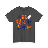 Halloween-Themed Unisex Heavy Cotton Tee, Spooky Graphic Shirt, Fall Fashion, Pumpkin Tee, Ghost Shirt, Trick or Treat Tee