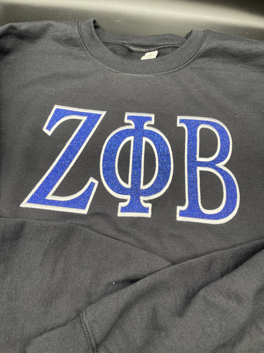 Zeta embroidered sweatshirt