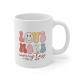 Love More Worry Less Ceramic Mug 11oz