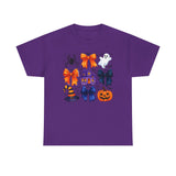 Halloween-Themed Unisex Heavy Cotton Tee, Spooky Graphic Shirt, Fall Fashion, Pumpkin Tee, Ghost Shirt, Trick or Treat Tee