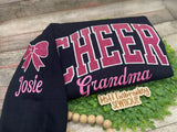 Cheer Mom/Dad Embroidered Sweatshirt