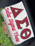 Delta Sigma Theta embroidered sweatshirt