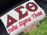 Delta Sigma Theta embroidered sweatshirt