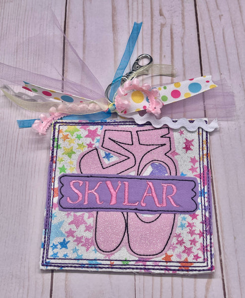 Ballet shoe bag tag