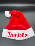 Embroidered Christmas hat, stocking, and/or tree skirt