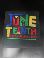 Juneteenth stitch embroidery