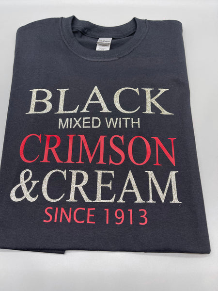 Black mixed with crimson since 1913