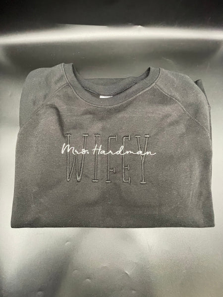 Wifey embroidered shirt