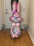 Stuffed Easter bunny head balloon